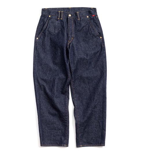 AN221 80's WIDE TAPERED JEANS INDIGO（ONE WASH） - ANACHRONORM 