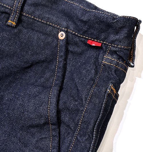 AN221 80's WIDE TAPERED JEANS INDIGO（ONE WASH） - ANACHRONORM 