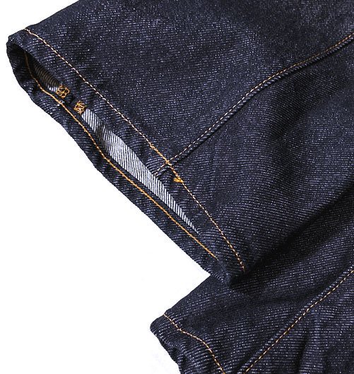 AN221 80's WIDE TAPERED JEANS INDIGO（ONE WASH） - ANACHRONORM 