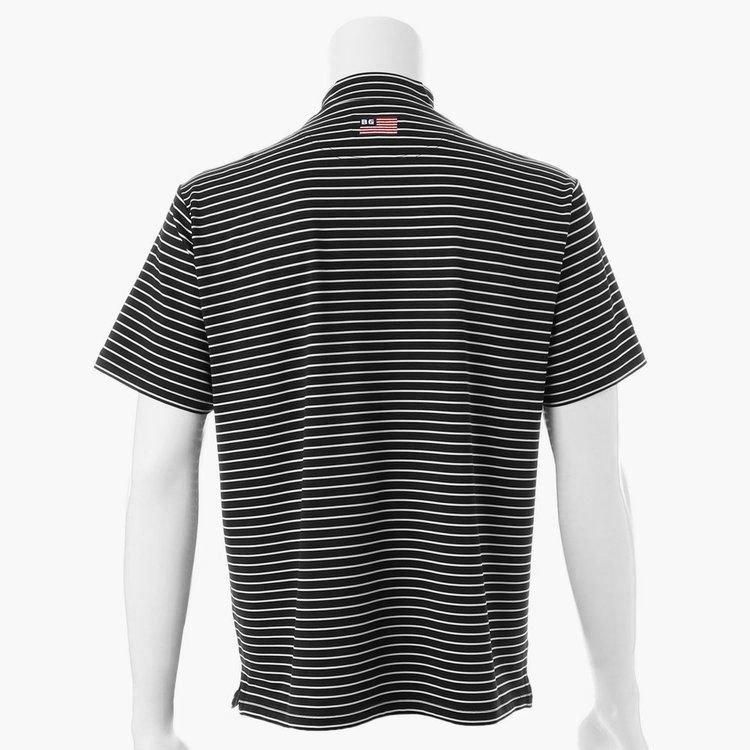 BRIEFING ストライプ ハイネックシャツ MENS STRIPE HIGH NECK RELAXED FIT（メンズストライプ
