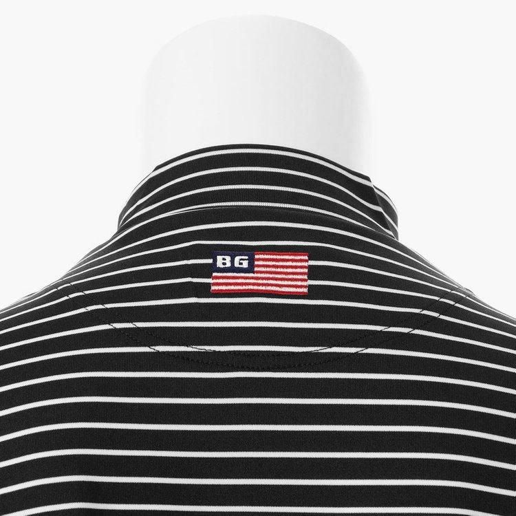 MENS STRIPE HIGH NECK RELAXED FIT（メンズストライプ