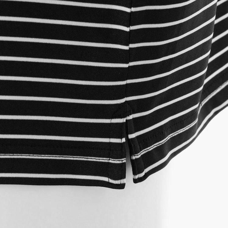 MENS STRIPE HIGH NECK RELAXED FIT（メンズストライプ