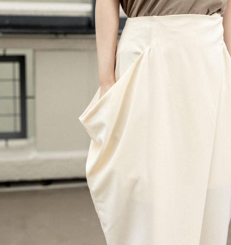 a__k【ナゴンスタンス】drape　belt　skirt　ワンピース Drape Skirt（ドレープスカート） - AgAwd（アガウド）