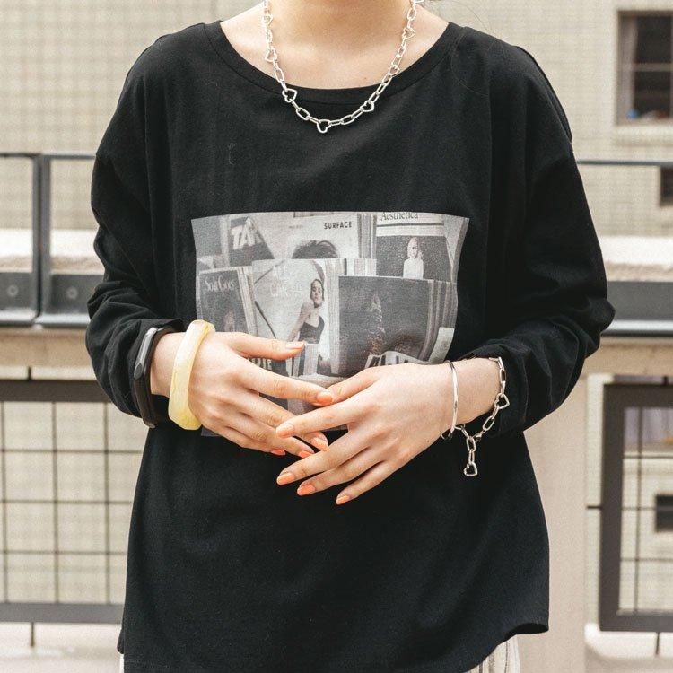 【売れ筋商品|||アガウド/AgAwd】Photo Long T-shirt（フォトロンTシャツ）[2421-661208]【送料無料】 Photo Long T-shirt（フォトロンTシャツ） - AgAwd（アガウド）