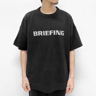 BRIEFING ネイビー シャツ Mサイズ MEN フラグメントロゴプリント 半袖シャツ ネイビー 071452009