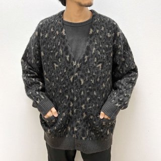 LEOPARD MOHAIR CARDIGAN KNIT<br>MAGIC NUMBERʥޥåʥС