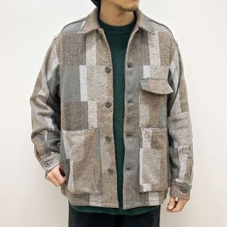 Digs Crew Half<br>Cotton Tweed Patch Check<br>SASSAFRASʥե饹