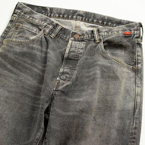 ANACHRONORM ビンテージウォッシュ ブラックデニム AN342-W美品 ANACHRONORM ビンテージウォッシュ ブラックデニム AN342-W美品