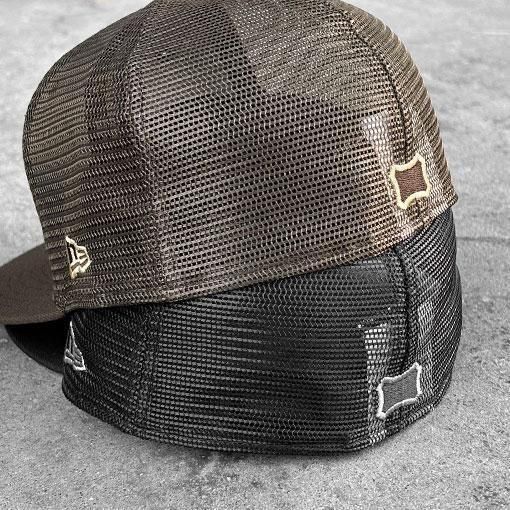 帽子 NEW ERA / SD 59FIFTY Logo Mesh Cap Black San Diego Padres Black Mesh 59FIFTY A-Frame Fitted Hat – New