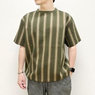  "VERTICAL STRIPE" JACQUARD TEE <br>ROARK REVIVAL<br>ʥ ХХ