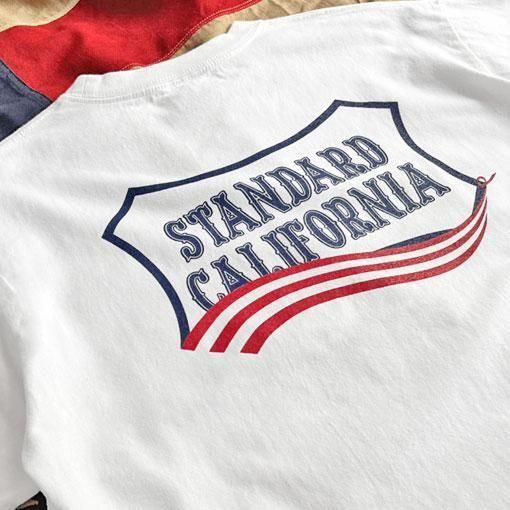 トップス SD Heavyweight standard california STANDARD CALIFORNIA】SD HEAVYWEIGHT STADIUM LOGO T BLUE T