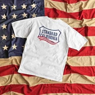  SD Heavyweight Shield Logo T July 4th <br>STANDARD CALIFORNIA<br>ʥɥե˥