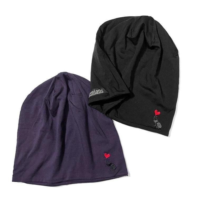 FranceWorldcup　binBatch限定品 ビートルハート（刺繍）ワッチキャップ - Bohemians