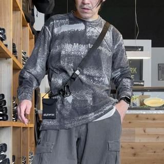 MENS LOGO BACK RIB MOCK NECK（メンズロゴバックリブモック