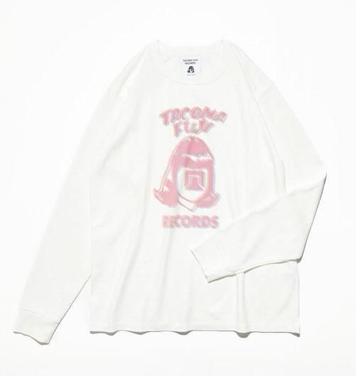 TACOMA FUJI RECORDS LOGO LS Tee designed by Tomoo Gokita