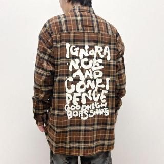  LIAM FRANNEL CHECK PRINTED SHIRT <br>GOODNEIGHBORS SHIRTS<br>ʥåɥͥСġ
