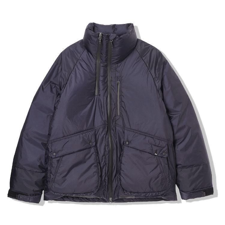 DENHAM デンハム　ステッチ ノーカラージャケット ブルゾン　綿ナイロン DENHAM デンハム ステッチ ノーカラージャケット ブルゾン 綿ナイロン