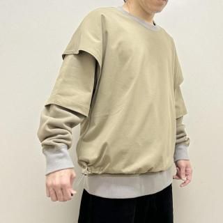 THE LAYERED L/S SWEATSHIRT<br>POLIQUANTʥݥꥯȡ