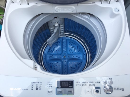 2013年 分解清掃済み中古洗濯機シャープ SHARP ES-GE55N （5.5kg 