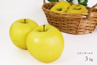 （常温）葉とらずりんご「シナノゴールド」3kg（８〜12個）