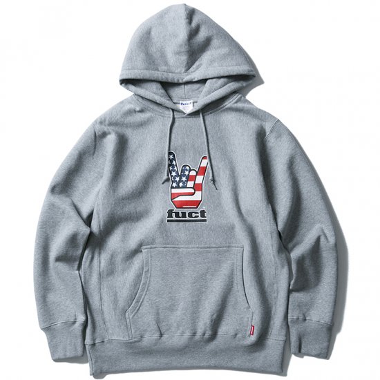 FUCT (ファクト) FUCT SSDD HORNED HAND PULLOVER HOODIE 48303(プル 