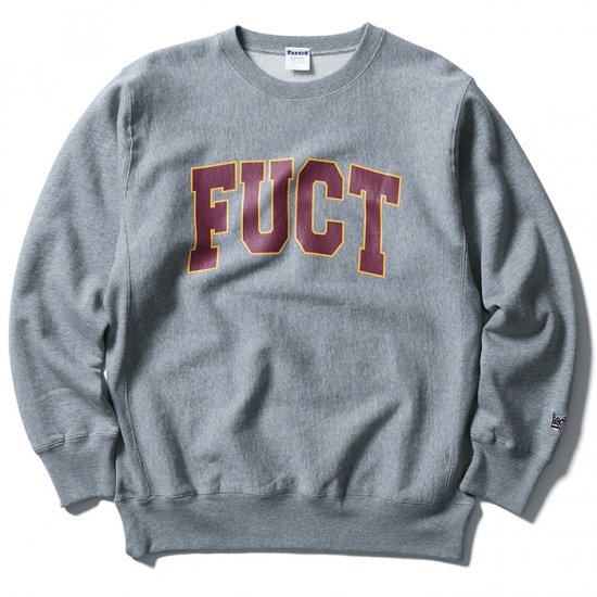 FUCT (ファクト) FUCT SSDD ACADEMY LOGO CREWNECK SWEAT 48305(クルー