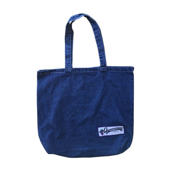 QUARTER SNACKS Denim Tote Bag | tspea.org