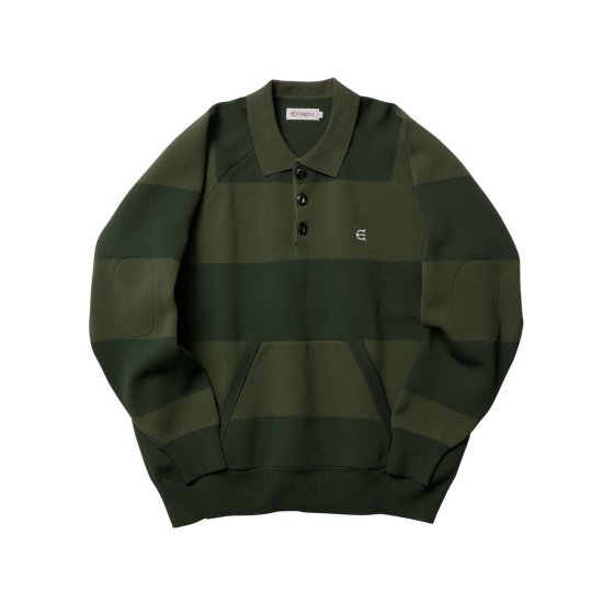 EVISEN エビセン HIGH-GAUGE KNIT RUGBY SHIRT