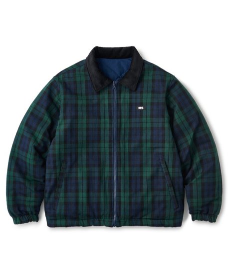 FTC REVERSIBLE PLAID PUFFY JACKETl