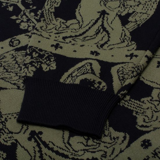 GX1000 ジーエックス1000 Jacquard Crewneck [Black]