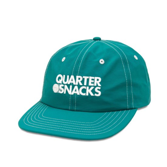 QUARTERSNACKS クウォータースナックス Nylon-Journalist-Cap-Teal