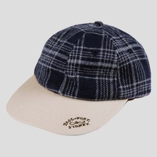 PASSPORT MONIKER CAP BLACK/OFF WHITEスケーターファッション - キャップ