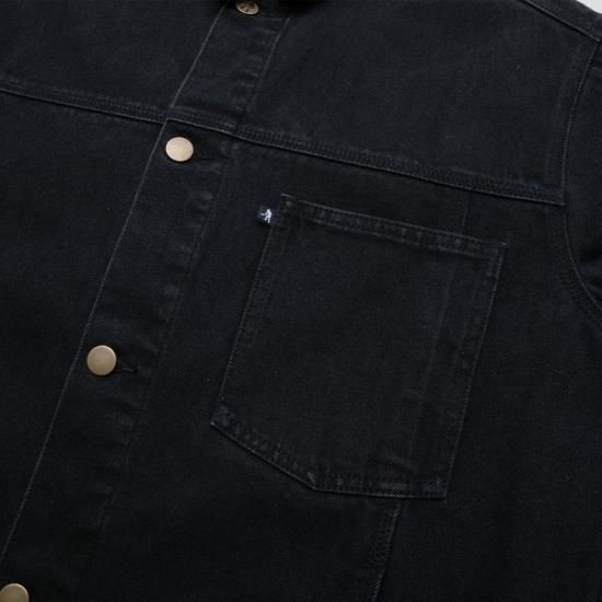 PASS~PORT パスポート-Workers Club Lined Denim Jacket - Black
