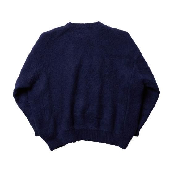 トップス Evisen ZEN AKU MOHAIR CREW KNIT Evisen Skateboards TOPS ZEN AKU MOHAIR CREW KNIT - OLIVE