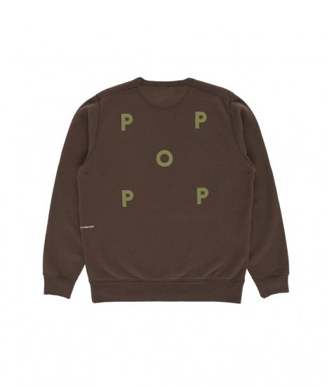 POP TRADING CO ポップトレーディング Pop Logo Crewneck Sweat Delicioso