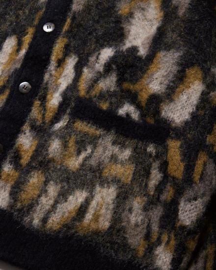Evisen Skateboards ベロアカーディガン 黒L セール】【EVISEN / エビセン】EVIJO MOHAIR CARDIGAN
