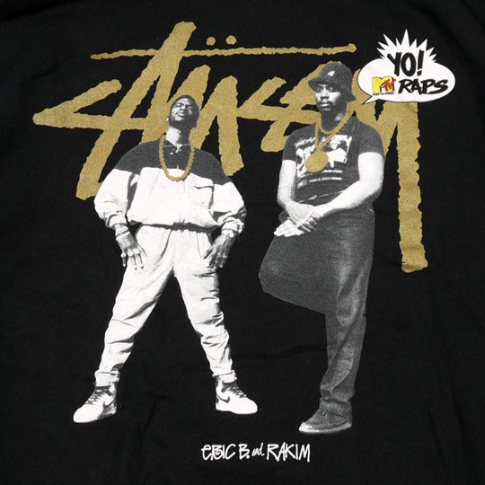 Stussy × Yo! MTV Raps Eric B & Rakim Hoodie Black MEDIUM - PUBLISH ...