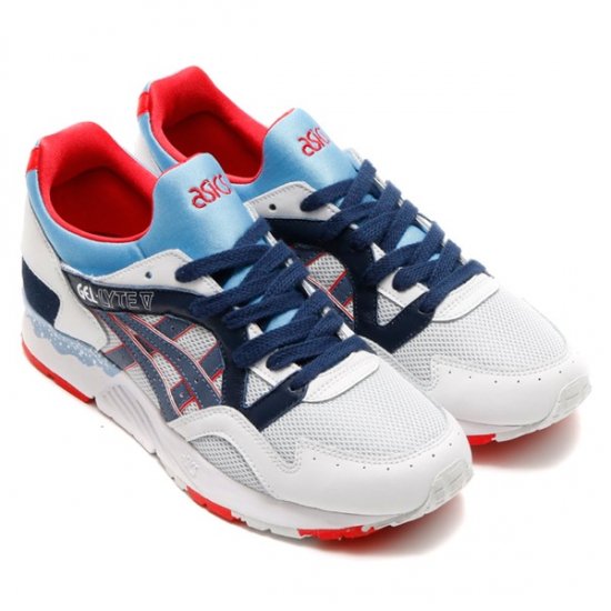 ASICS Tiger GEL-LYTE V アシックス タイガー ゲル ライト 5 SOFT GRAY/NAVY TQ5Z9L 1050