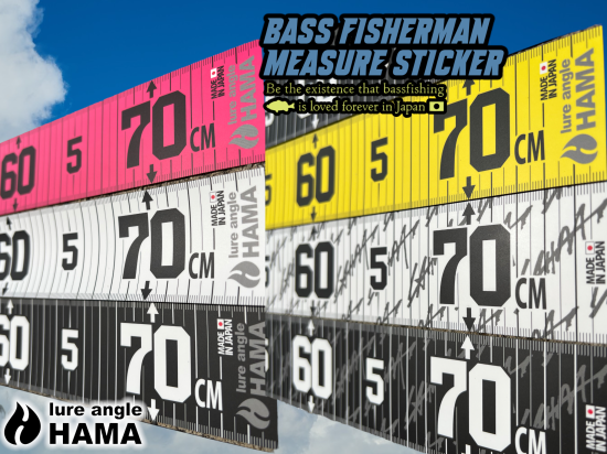 22新色登場 Hamaオリジナル Bass Fishermanスケールステッカー Lure Angle Hama オンラインストア