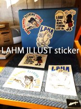 【ネコポス便発送できます】LAHM ILLUST sticker/イラストステッカー LAHM（エルエーエイチエム）