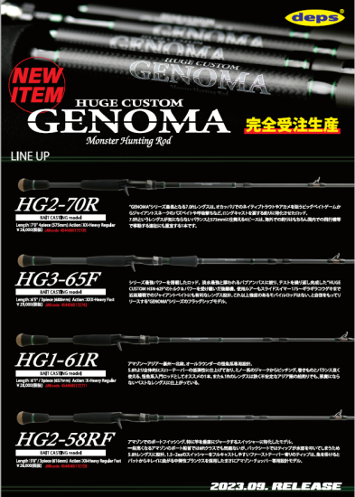 ヒュージカスタム ジェノマ HG2-58RF デプス616mm
