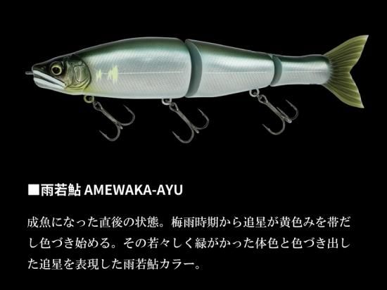 ガンクラフト　ジョインテッドクローシフト263 鮎の一生　追い鮎