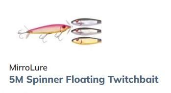 ミロルアー（MIRROLURE） 5Mスピナーフロータートゥイッチベイト（5M Spinner Floating Twitchbait） - lure  angle HAMA オンラインストア