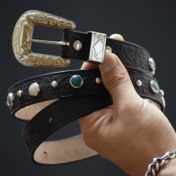 Vintage style Studded Belt - B