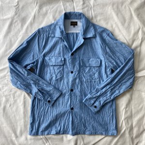1950's Vintage Style Cotton Blue Box Shirt