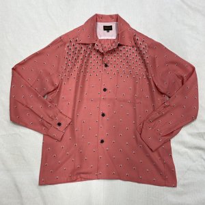 1950's Rayon L/S Shirt Atomic Pink