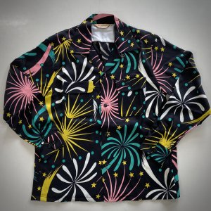 1950’S Firework Rayon L/S Shirt　