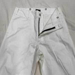 Vintage Style 1945 Prison Pants White