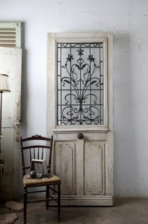  フランスアンティーク アイアン飾り玄関ドア