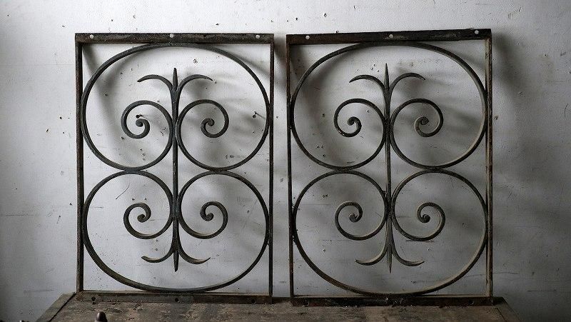 フランス アンティーク アイアンパネル - フランス アンティーク